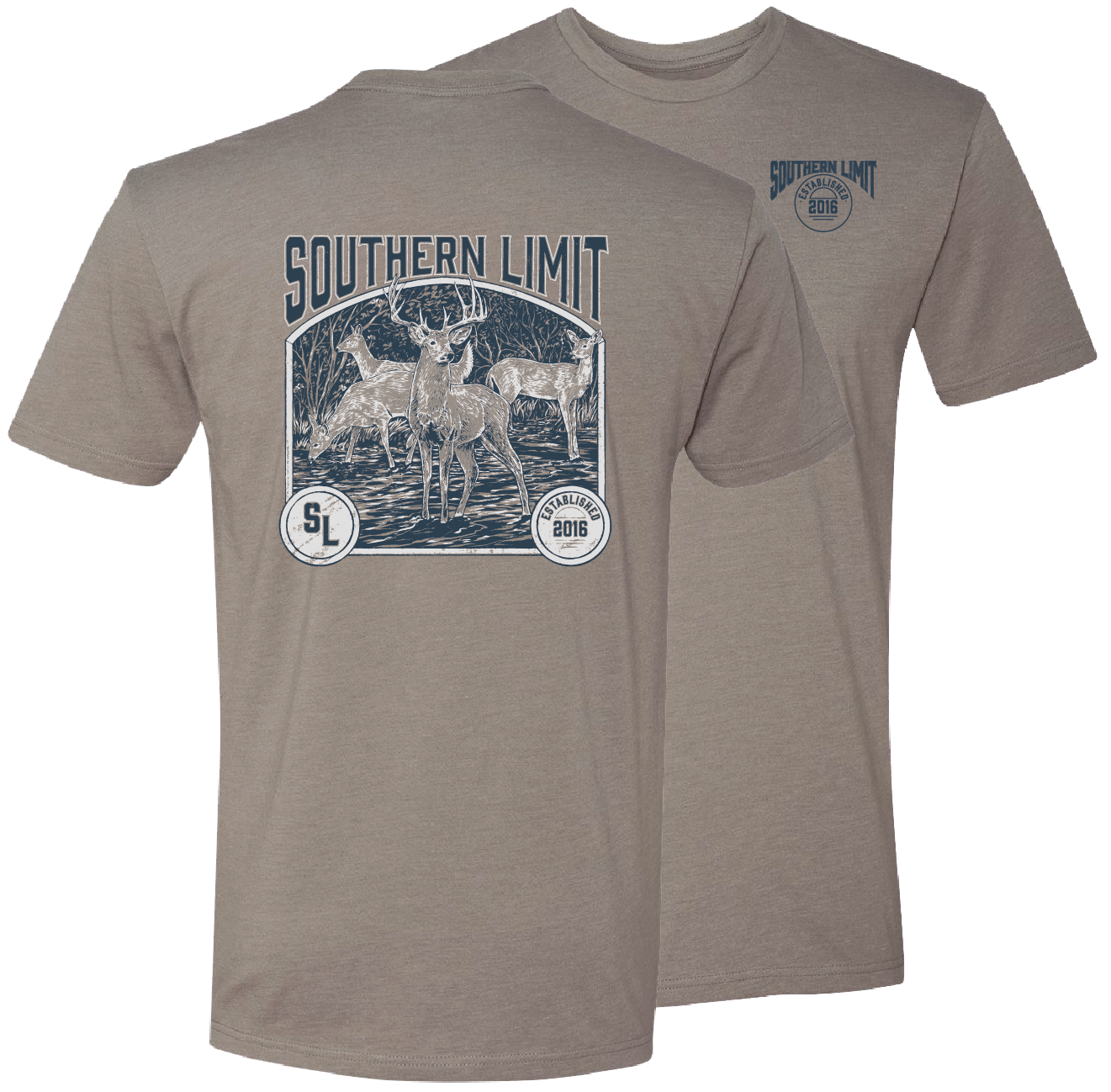 SL-123 Southern Limit Deer Hunting-Stone Grey for wholesale on Faire3