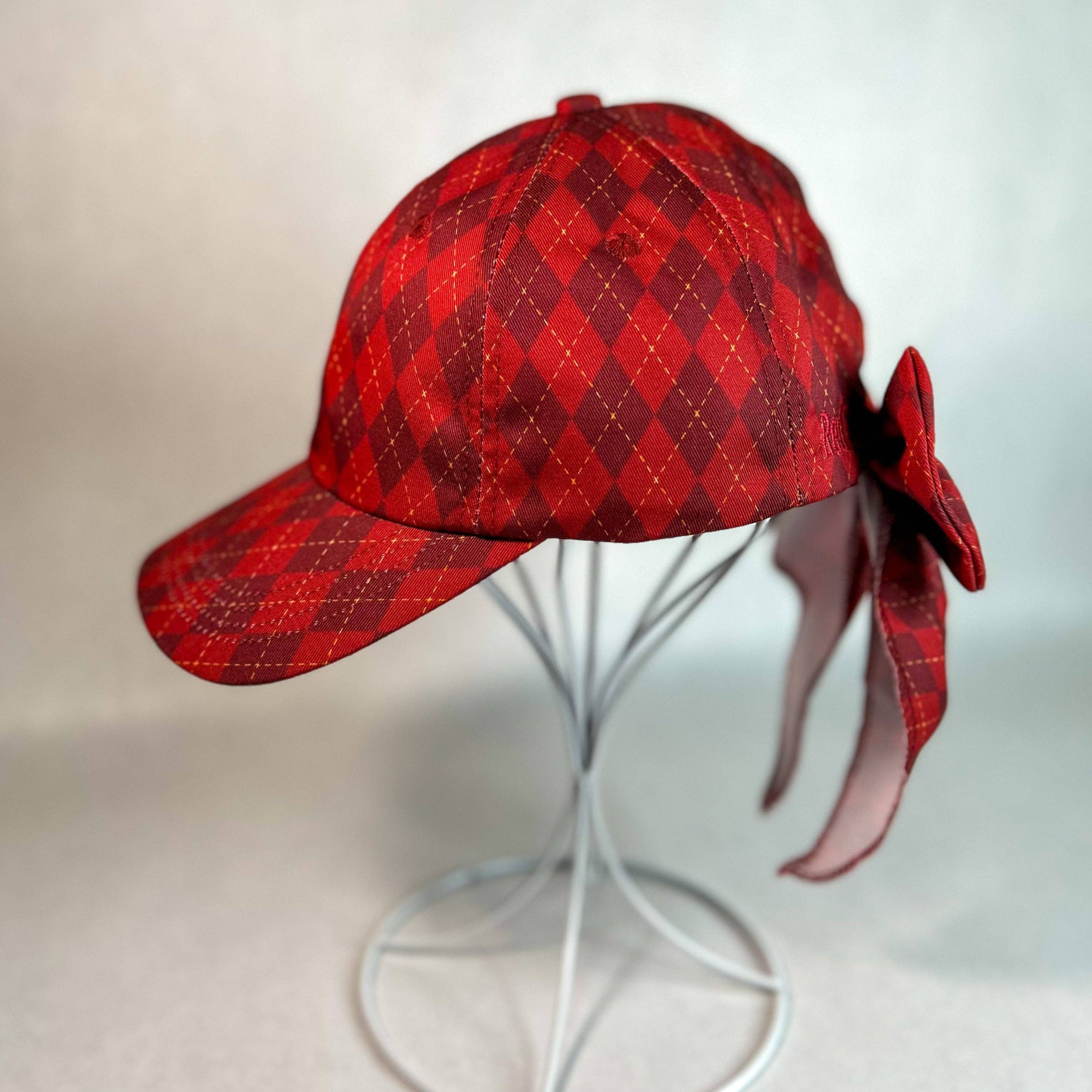 Red Sprite Hats - Wholesale Baseball Cap - Women's - Magical Baseball Caps + Detachable Bows, Hidden Ponytail Hat30