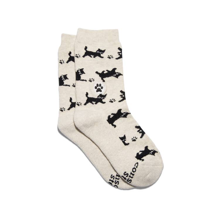 Conscious Step - Wholesale Socks - Kids - Kids Socks that Save Cats (Beige Cats)