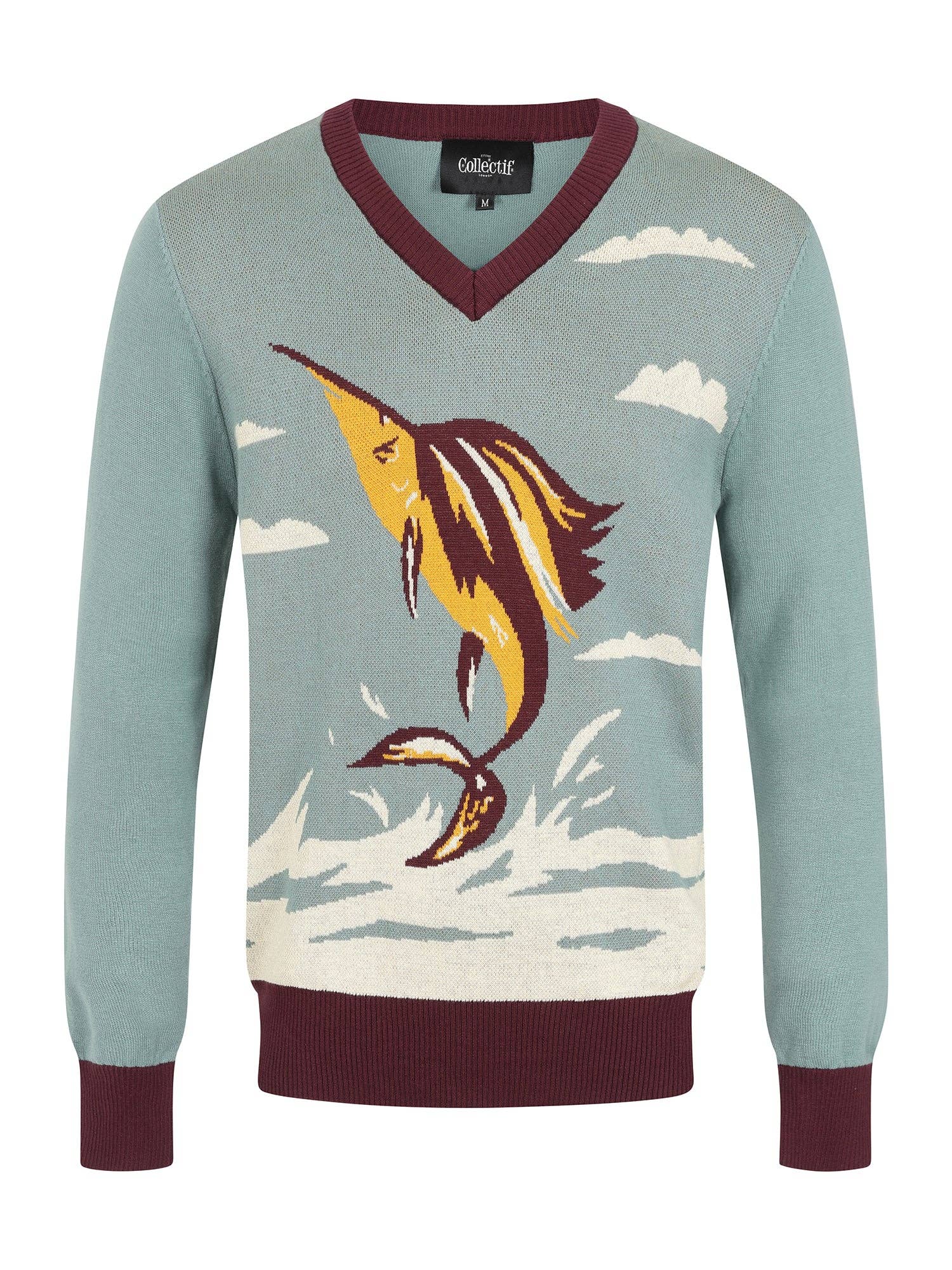 MULTI Mark Swordfish Knitted Jumper for wholesale on Faire1