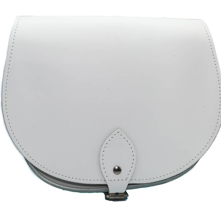 Hvid lædersadel crossbodytaske - Zarah for engroshandel hos A to Z Leather
