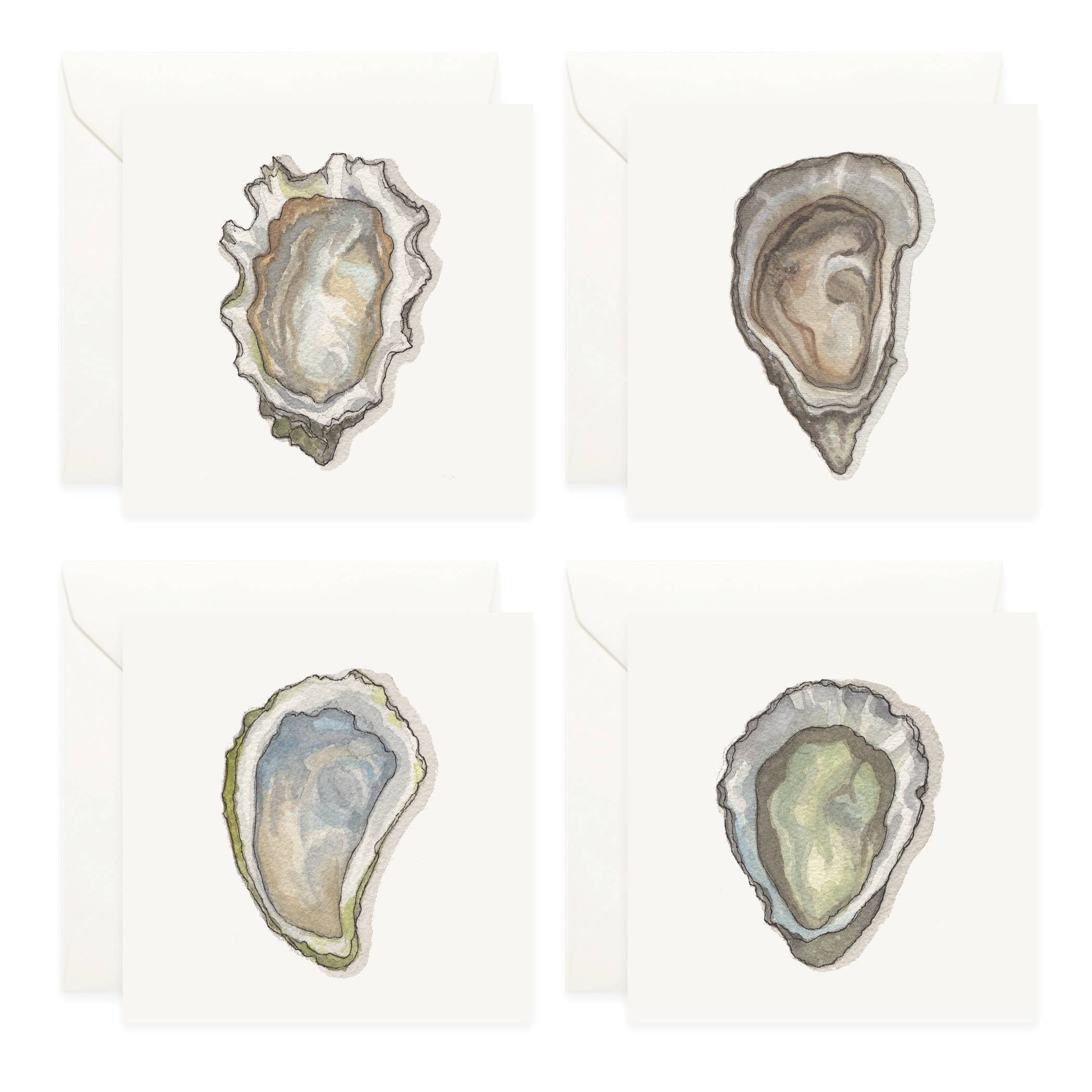 Yeesan Loh - Wholesale Stationery/Notecard Set - Mini Cards Set / Oysters2