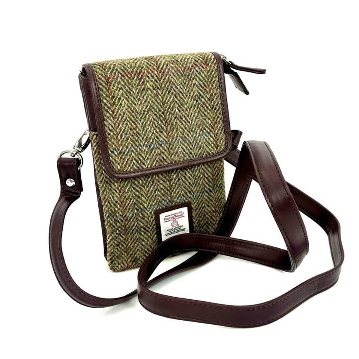 maccessori - Wholesale Crossbody Bag - Women's - Harris Tweed Mini Crossbody Bag Country Green