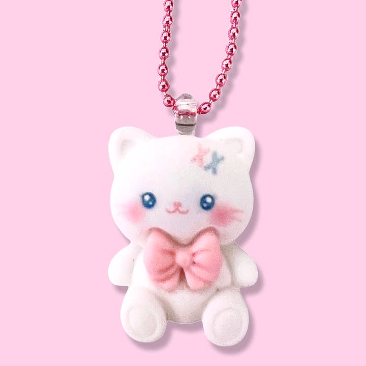 Pop Cutie Accessories & Gifts - Wholesale Kids Necklace - Kids - Pop Cutie Mochi Kitten Kids Necklaces - Jewelry