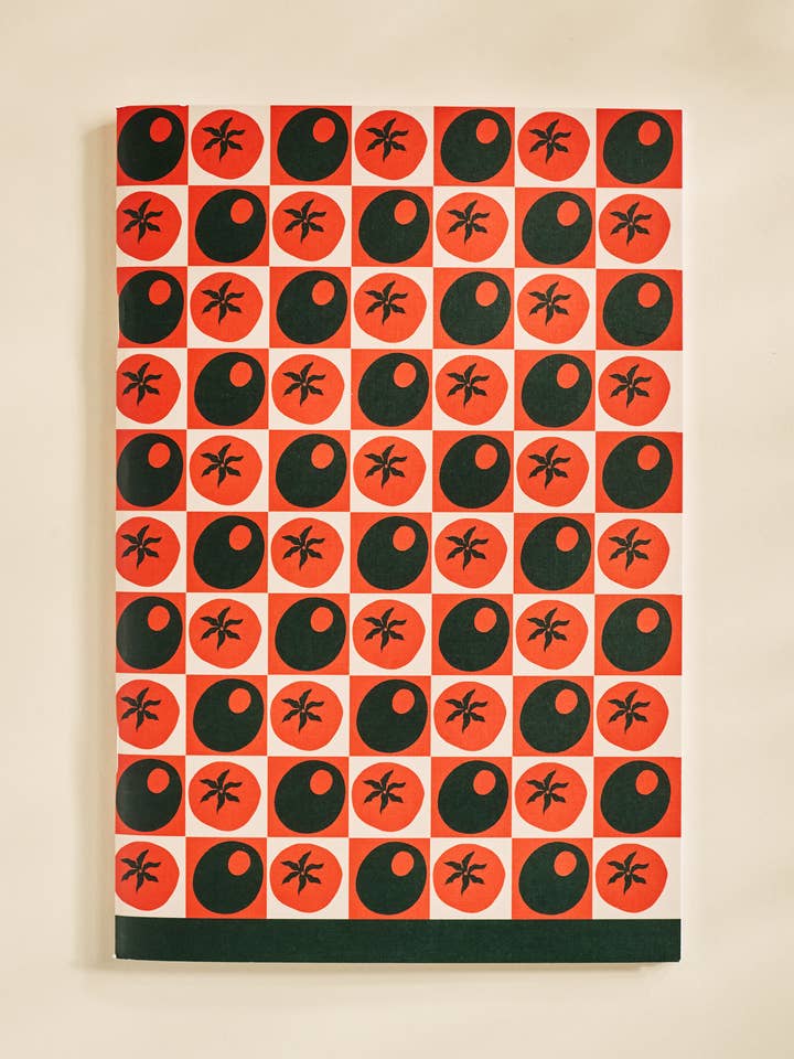 Pomodoro Tomato Olive Checked Weekly Planner for wholesale by One & Only Paper