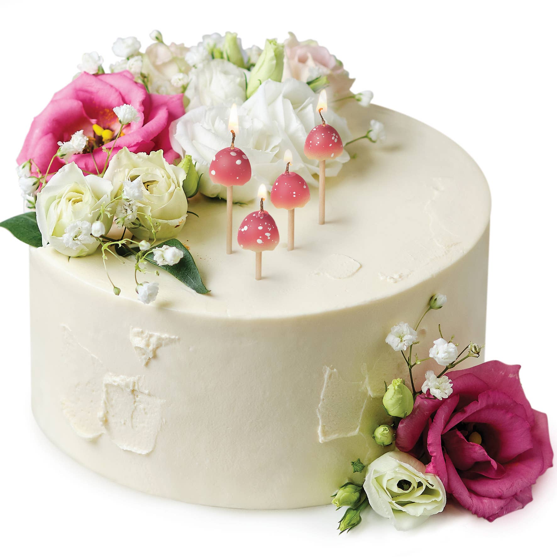 Nibble Distributors Ltd - Wholesale Cake candle - Fred Pack of 10 Mushroom Cake Candles2