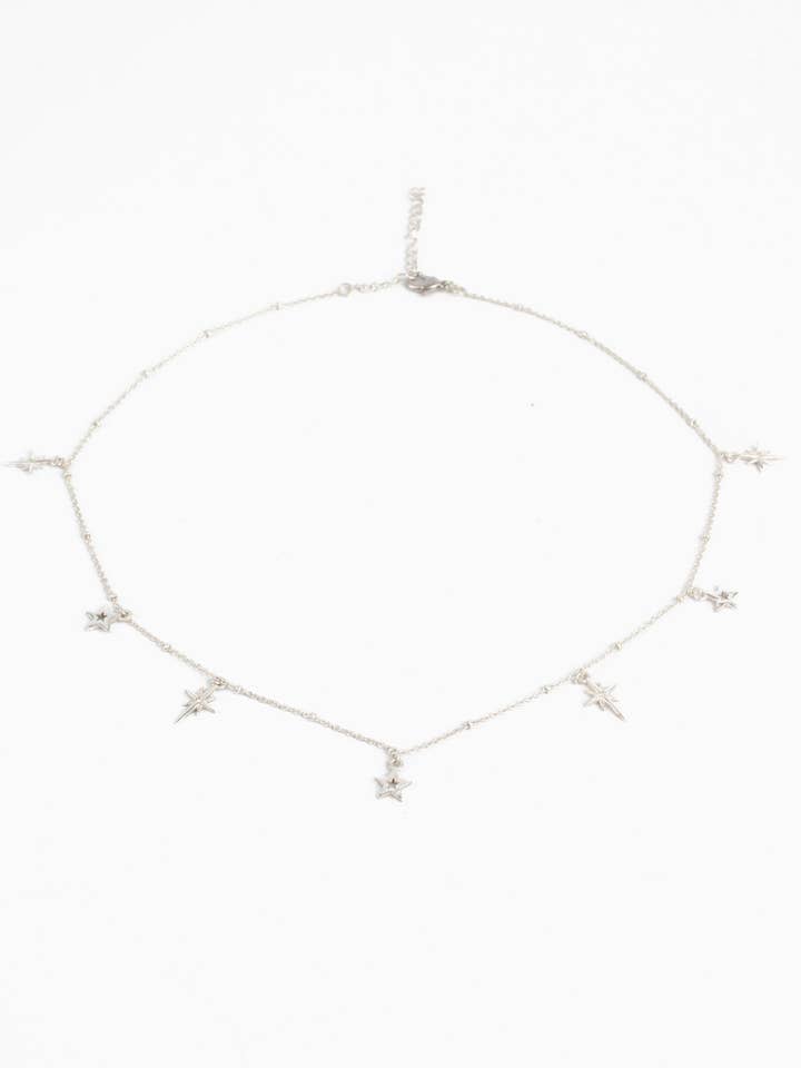 SILVER CHARM NECKLACE for wholesale by My Doris