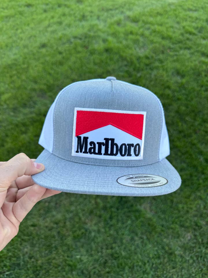 Cowboy Killers Grey/White Snapback for wholesale by River Bent Hat Co.