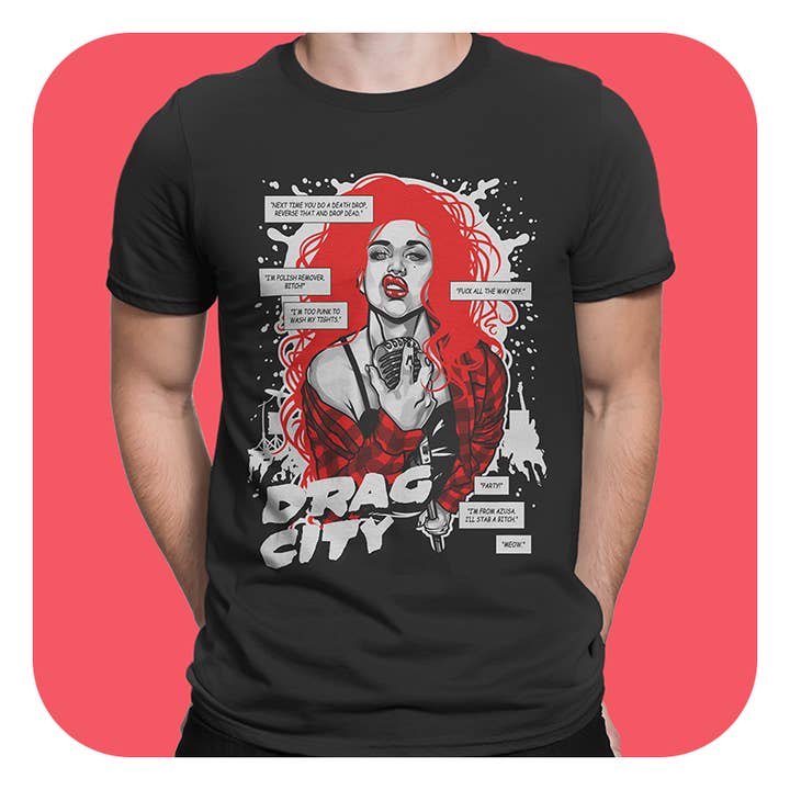 Camiseta Drag City Adore Delano para venta al por mayor de Gilles Bone Illustrations