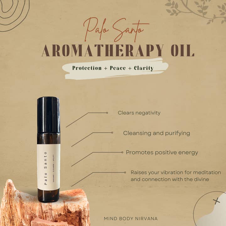 Mind Body Nirvana - Wholesale Essential oil roll-on - Palo Santo Oil2