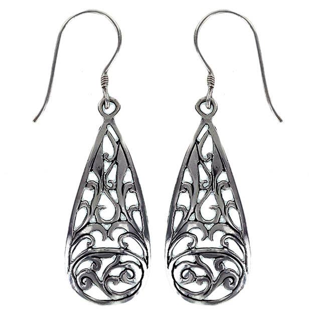 Vera Wolf - Wholesale Dangle Earrings - (236WSS) Silver Drop Earring