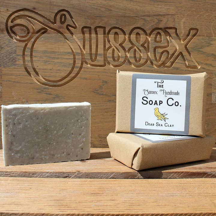 Natural Soap Bar Dead Sea Clay Palm Free & Vegan for wholesale by The Sussex Handmade Soap Company