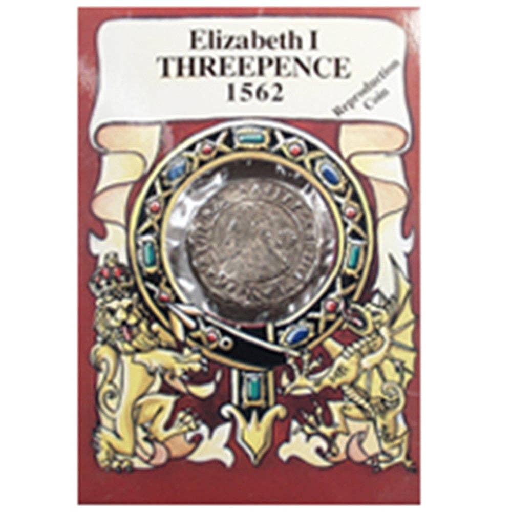 Timeline Gifts Ltd - Wholesale Keepsake Coin/Token - Reproduction Coin - Tudor - Elizabeth I Threepence0