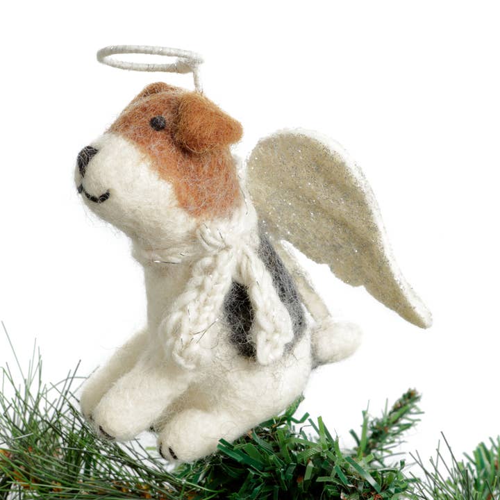 Weihnachtsbaumspitze - Foxterrier - Klein, 12 für den Großhandel von Amica Accessories Ltd
