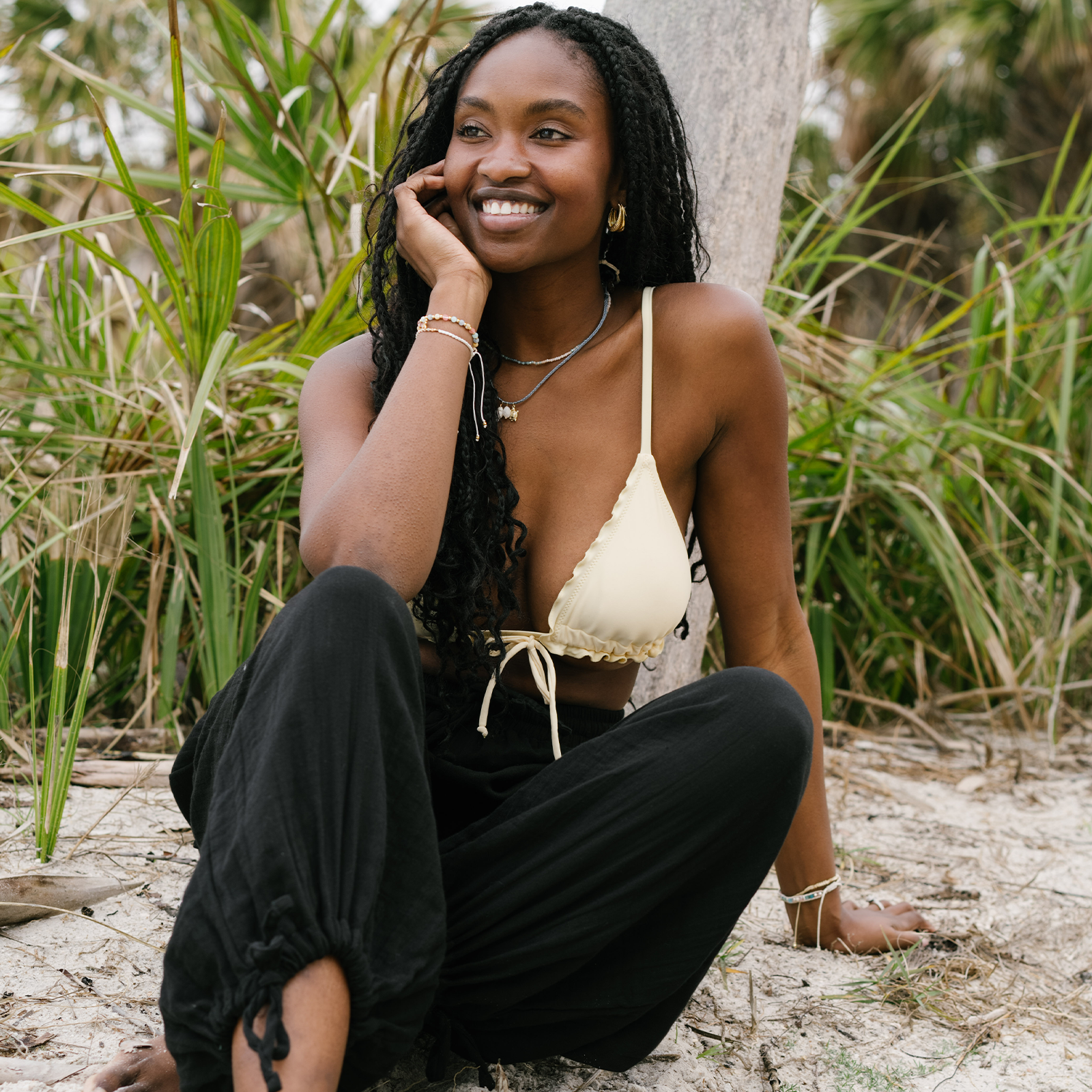 Lotus and Luna - Wholesale Pants - Women's - Black Adventure Cargo Pants2