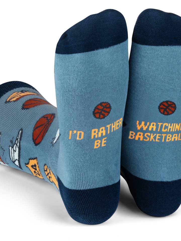 I'd Rather Be Watching Basketball Socks for wholesale by Lavley