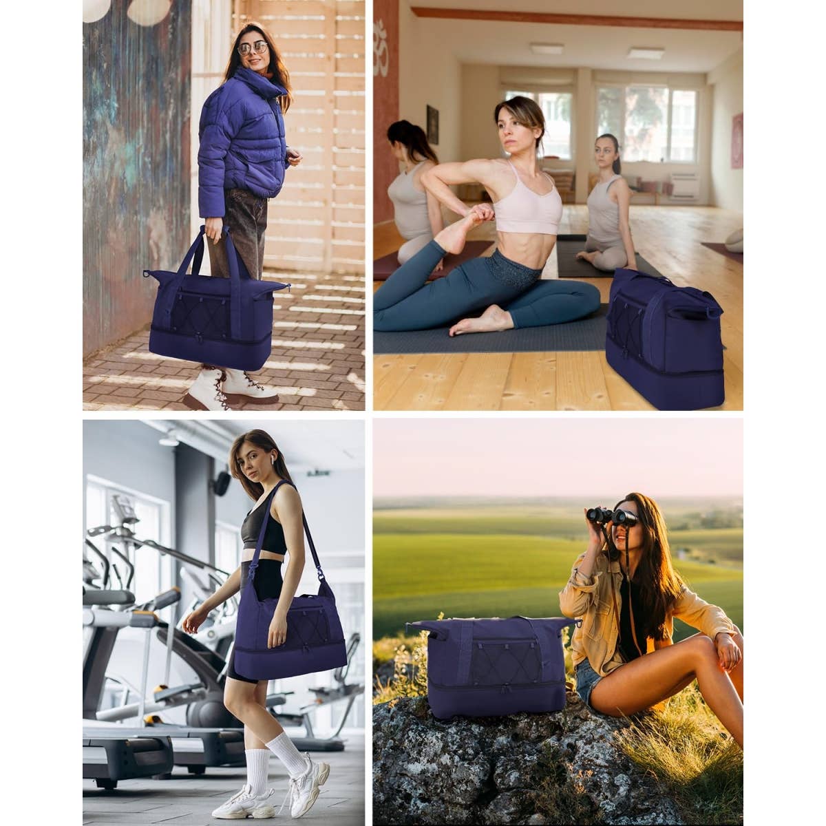 wandf - Wholesale Weekender Bag - Unisex - Travel Duffel Weekender Overnight Bag Carry on Tote Bags25