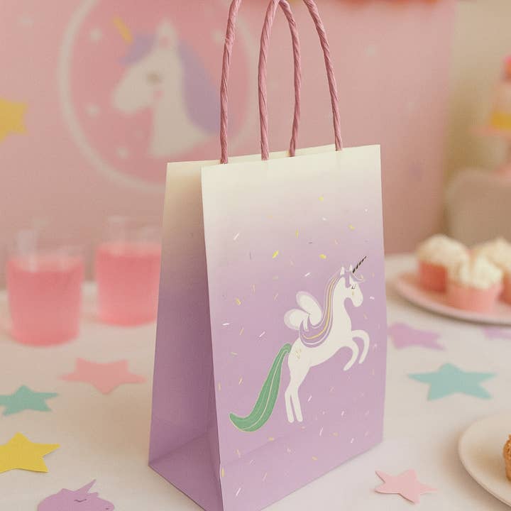 Borse Regalo Unicorno (Set di 8) – Borse Regalo Pastello per Compleanni di Ragazze, Baby Shower, Feste a Tema Fata e Candyland per la vendita all'ingrosso da parte di Cherrysh Party - the new name for Pooka Party