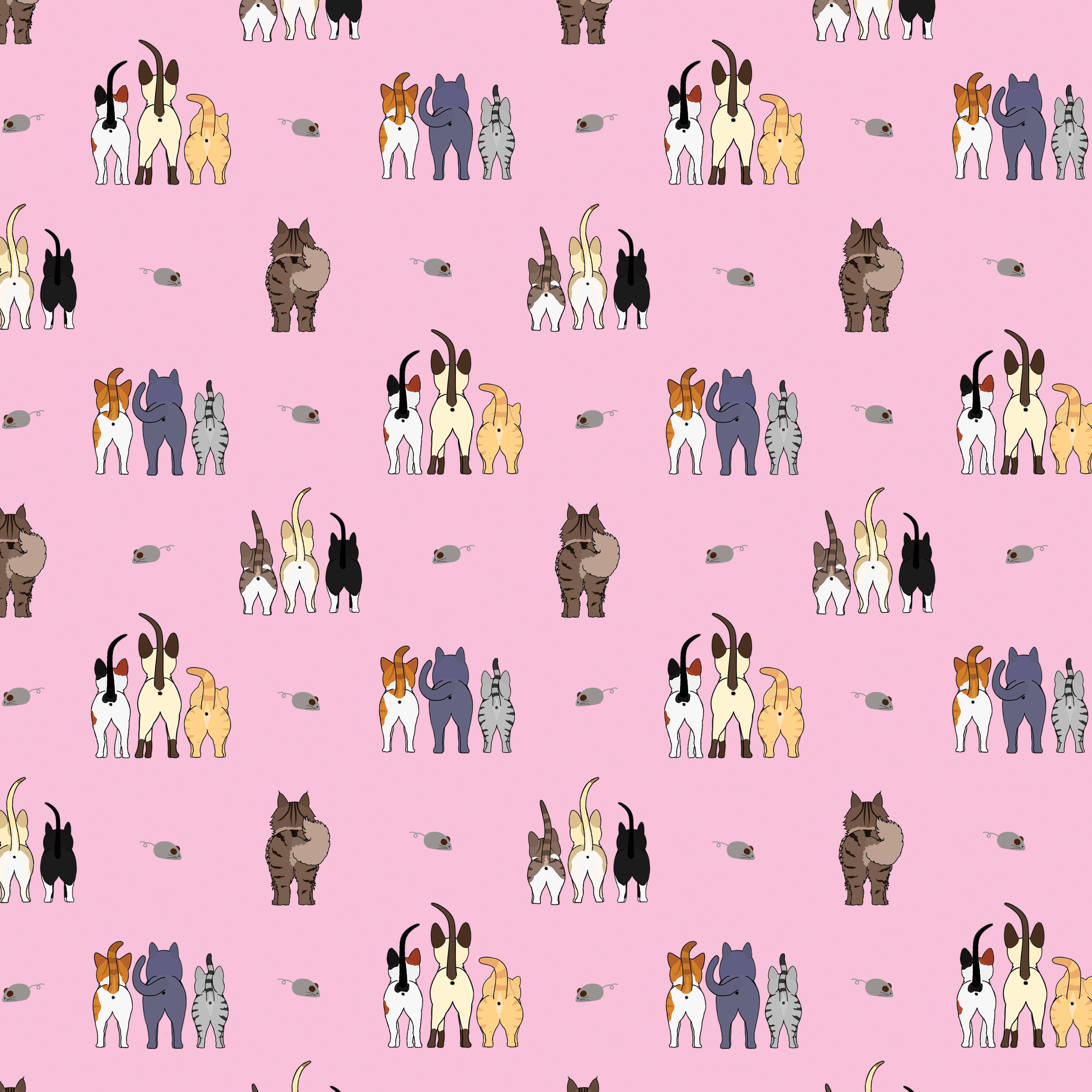 Pancake Paperie - Wholesale Wrapping Paper Roll - GIFT WRAP - The Cats Ass1