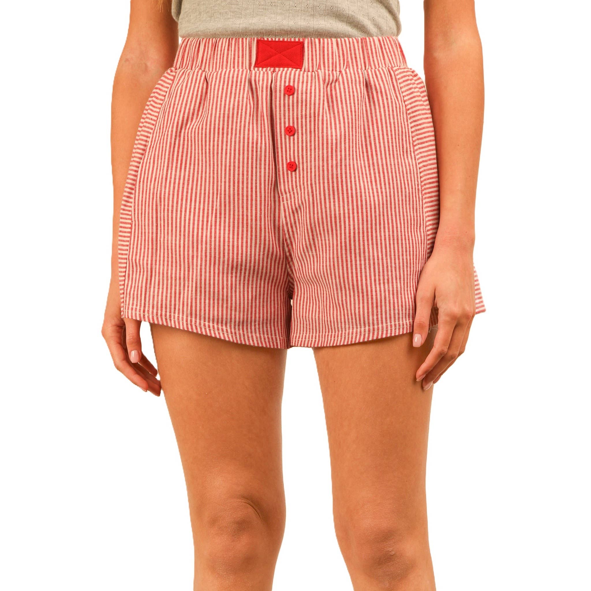 Apolline - Wholesale Shorts - Women's - Striped and Checker Boxer Shorts5