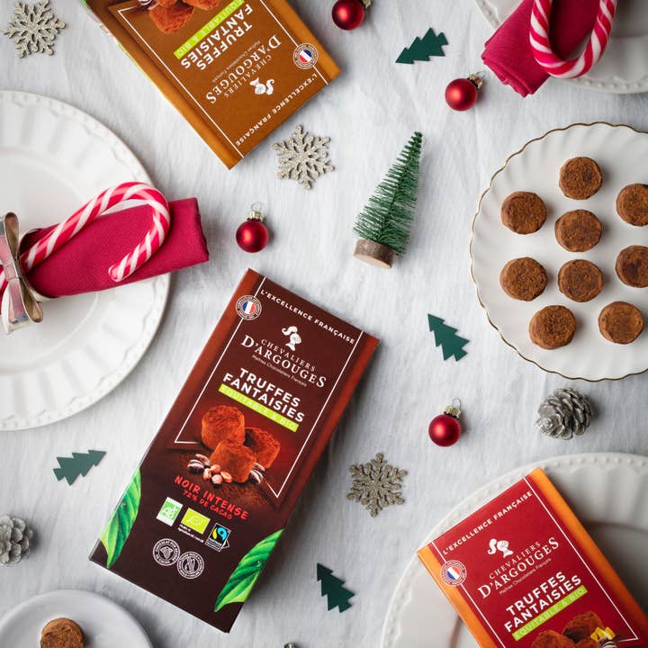 Chevaliers d'Argouges – wholesale Chokladkartong – JULFODRAL FANTASITRYFFLAR EKOLOGISKA/RÄTTVISA - ORIGINAL2