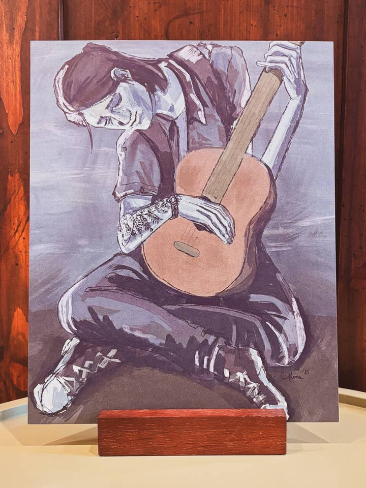 Le Jeune Guitariste // Tirage 8x10 pour la vente par Cromulent Creative