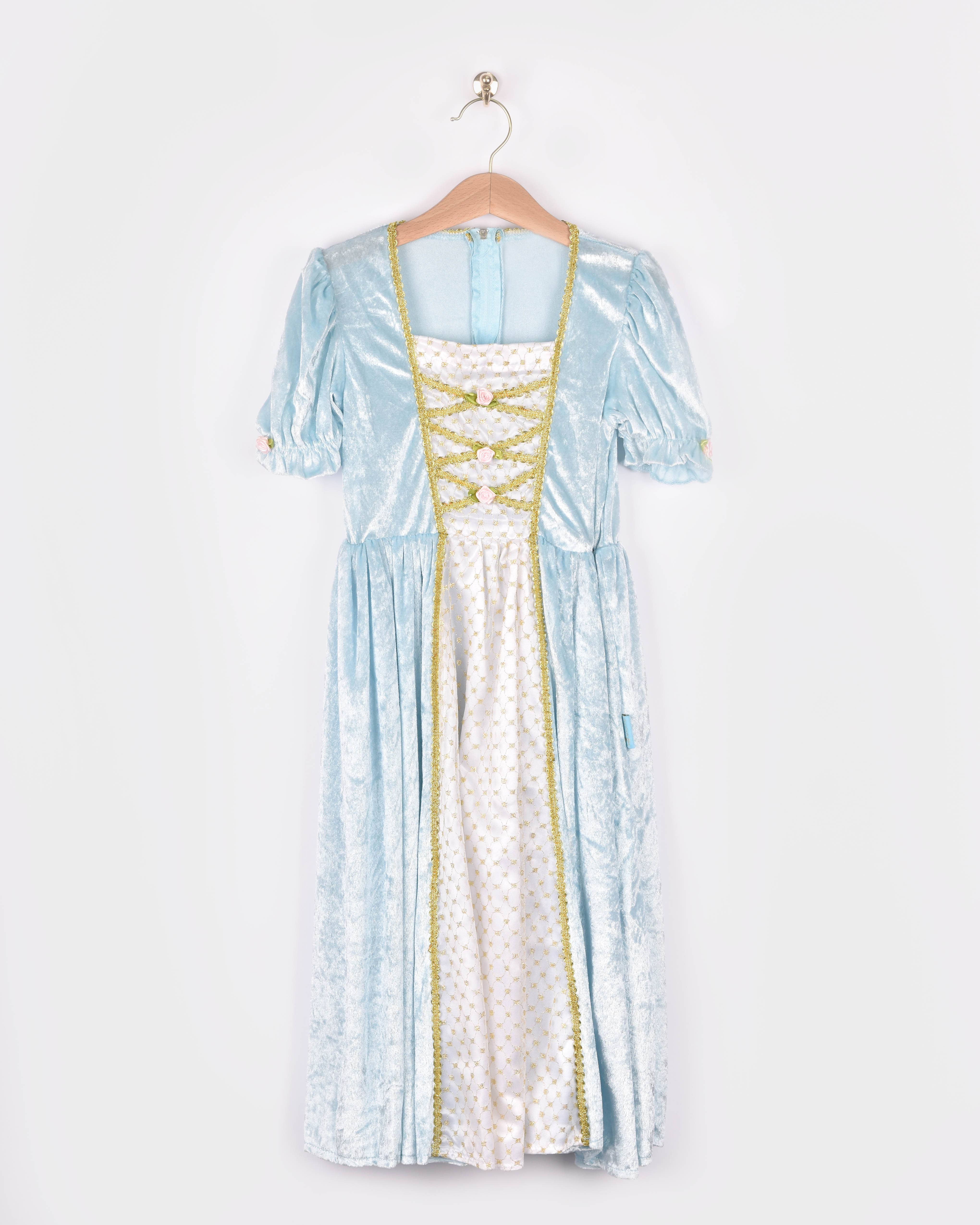 Den Goda Fen – Großhandel Kostüm – Kinder – Princessdress Velvet Hellblau 98-104 Cl 2-4 Jahre0