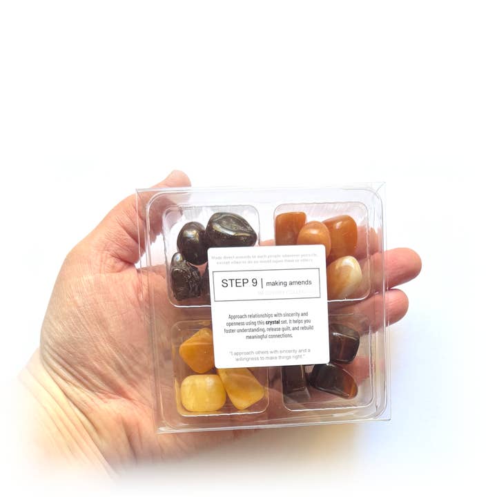 Crystal Grids - Wholesale Spiritual Stone/Crystal - 12 STEP COLLECTION sobriety recovery addiction crystal sets8