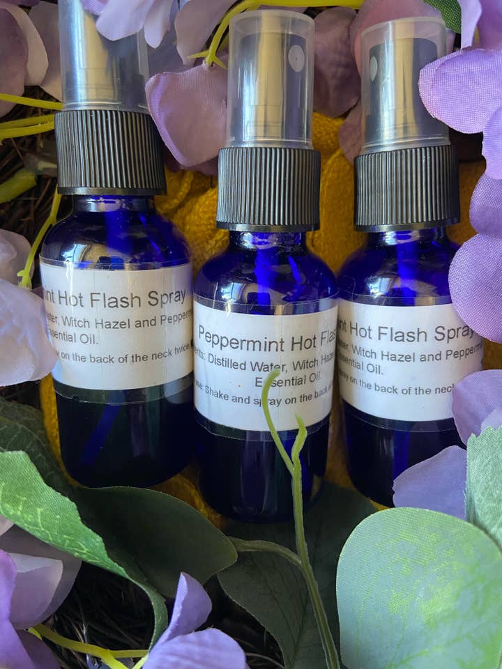 Try Our Peppermint Hot Flash Spray - 4 oz for wholesale by Mama Ethel's Herbal Infusions