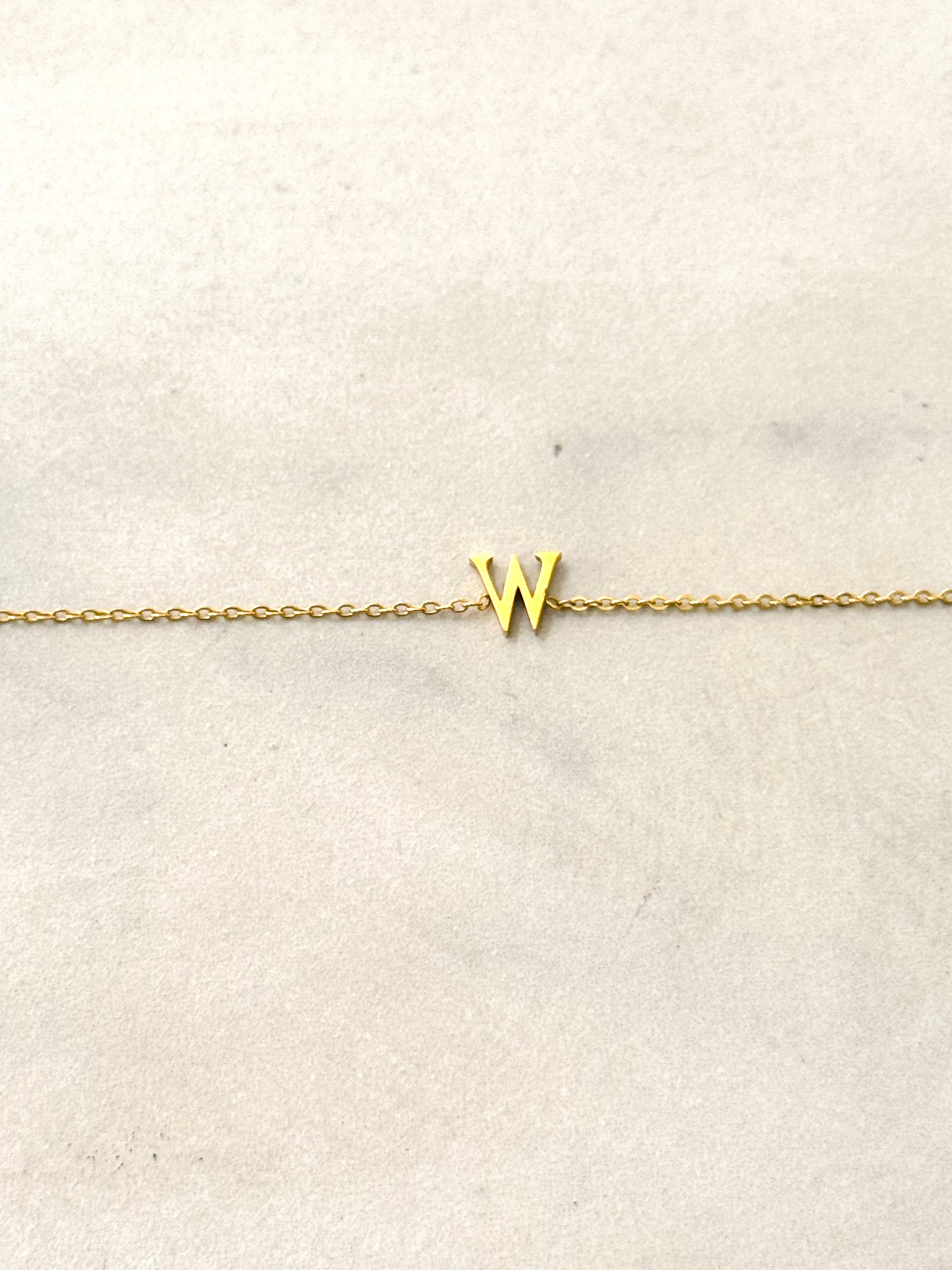 Cassette Barcelona - Wholesale Charm/Dangle Bracelet - Minimal Stainless Steel Initial Bracelet24