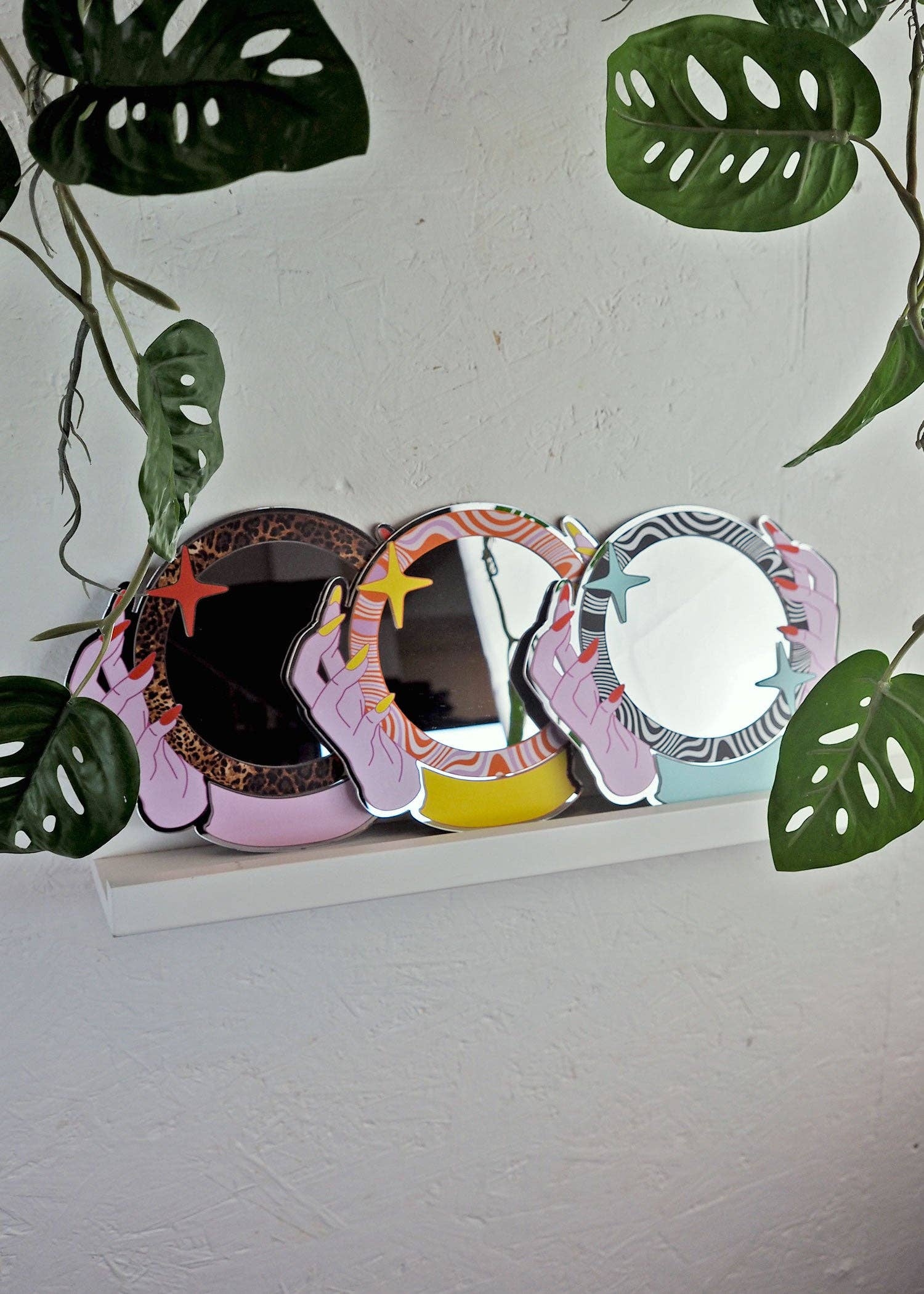 Printed Weird - Wholesale Wall Mirror - Magic Crystal Ball Mirror - Black & White1