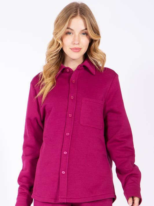 Chaqueta polar con botones para venta al por mayor de Newself Collection