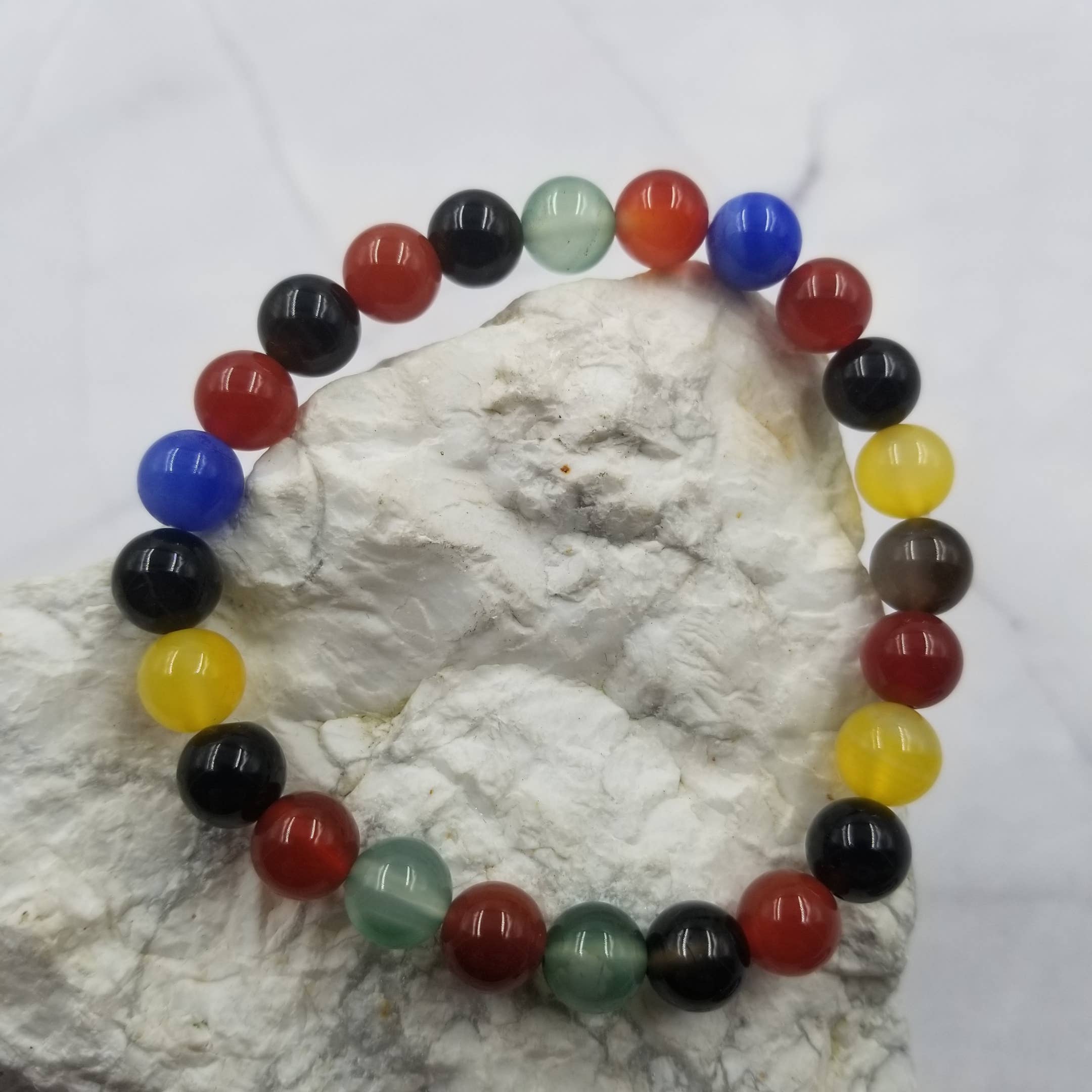 The Pretty Jewellery - Wholesale Beaded Bracelet - Chakra Stone Beads Stacking Bracelet1