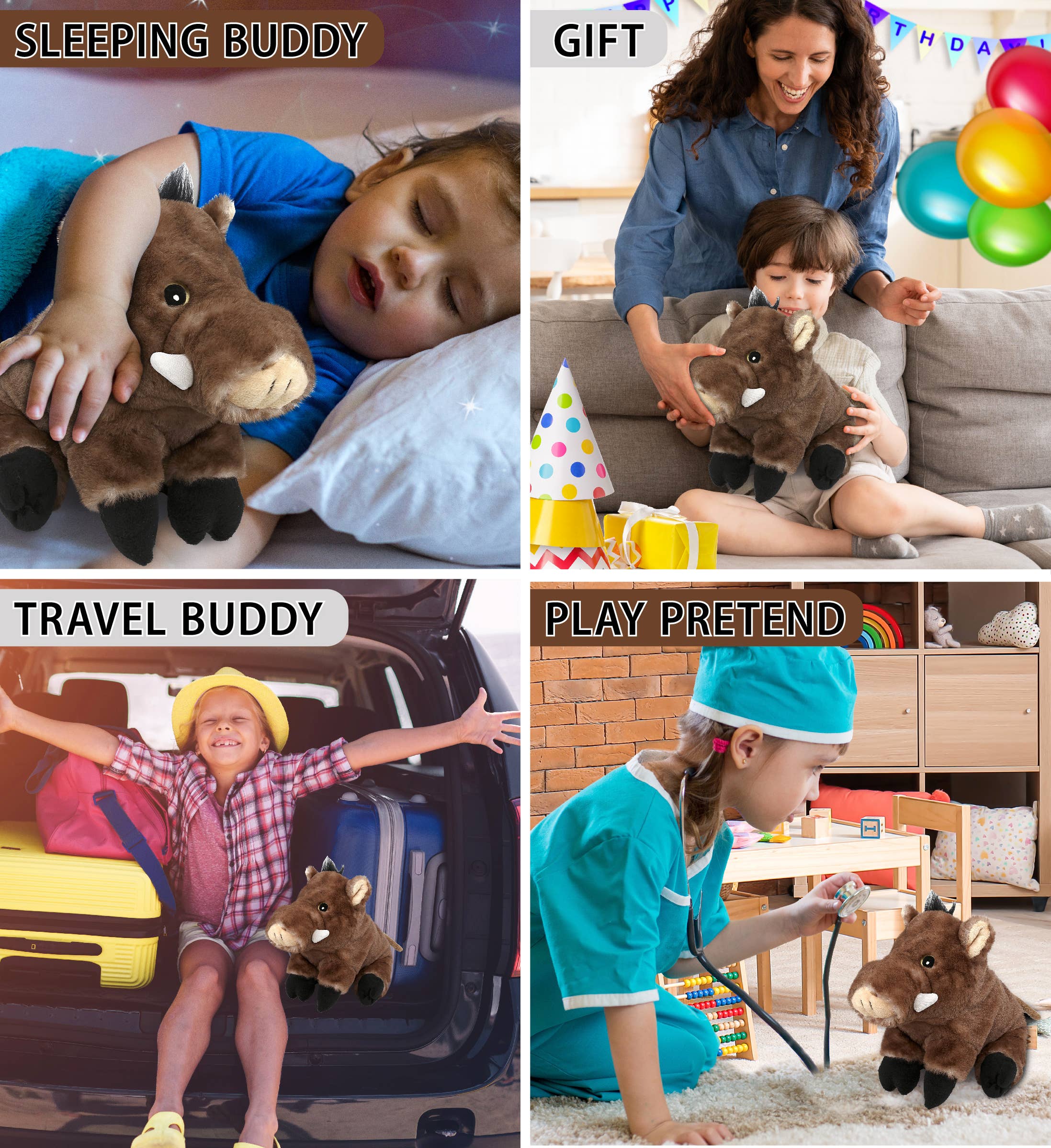 Cota Global - Wholesale Stuffed/Plush Toy - Kids & Baby - Super Soft Plush - Wild Boar3