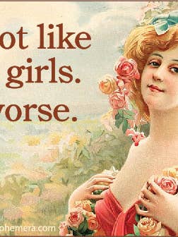 AUTOCOLLANT : Je ne suis pas comme la plupart des filles... Je suis pire. pour la vente par Ephemera