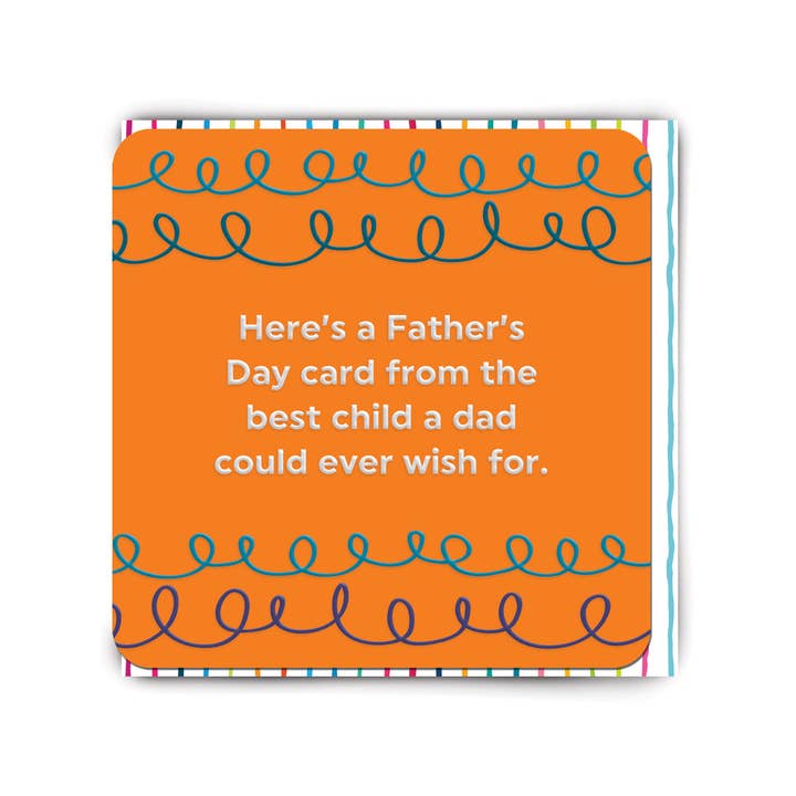 Brainbox Candy - Vendita all'ingrosso Biglietti per la Festa del Papà - Biglietto Divertente per la Festa del Papà - Miglior Biglietto d'Auguri in Rilievo per Figlio/a