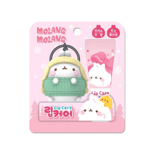 K-Wonderland – Großhandel Lippenbalsam – Molang Lip Care Lippenbalsam Geschenkset mit Figur als Schlüsselanhänger6
