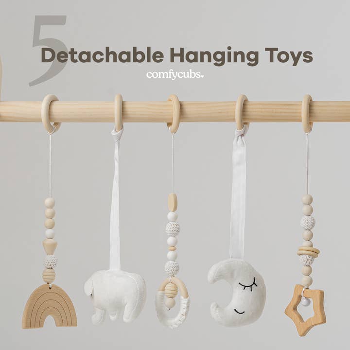 Comfy Cubs - Wholesale Activity Gym - Kids & Baby - Foldable Baby Play Gym with 5 Hanging Toys by Comfy Cubs