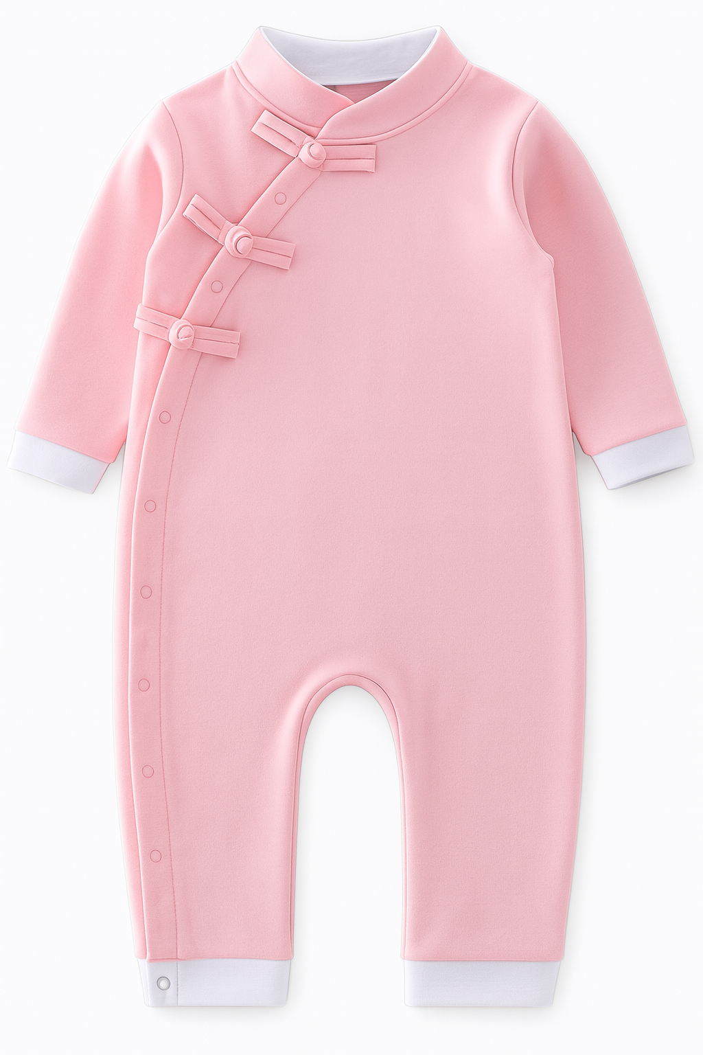 Fennco Styles - Vente Barboteuse – bébé - Barboteuse bébé rose inspirée de la tradition chinoise0