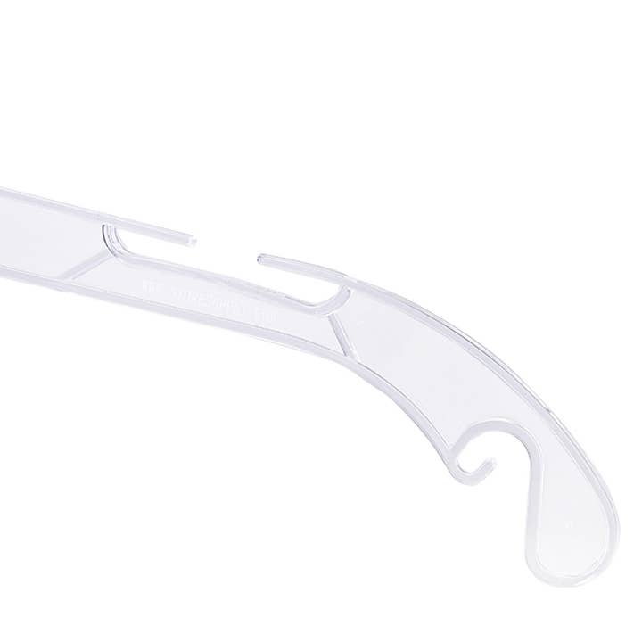 Store Supply Warehouse - Wholesale Clothes Hangers - 17" Heavy Weight Clear Plastic Dress Hangers - Case of 1001