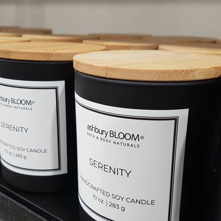 Ashbury Bloom - Wholesale Jar/Filled Candle - Serenity Soy Wax Candle - 10 oz.2