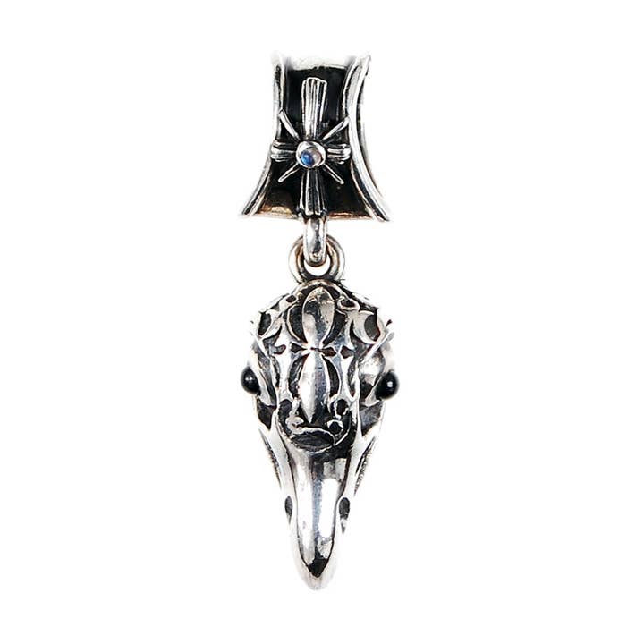 Pendentif en argent Eagleskull M Garden At Night pour la vente par ElfCraft