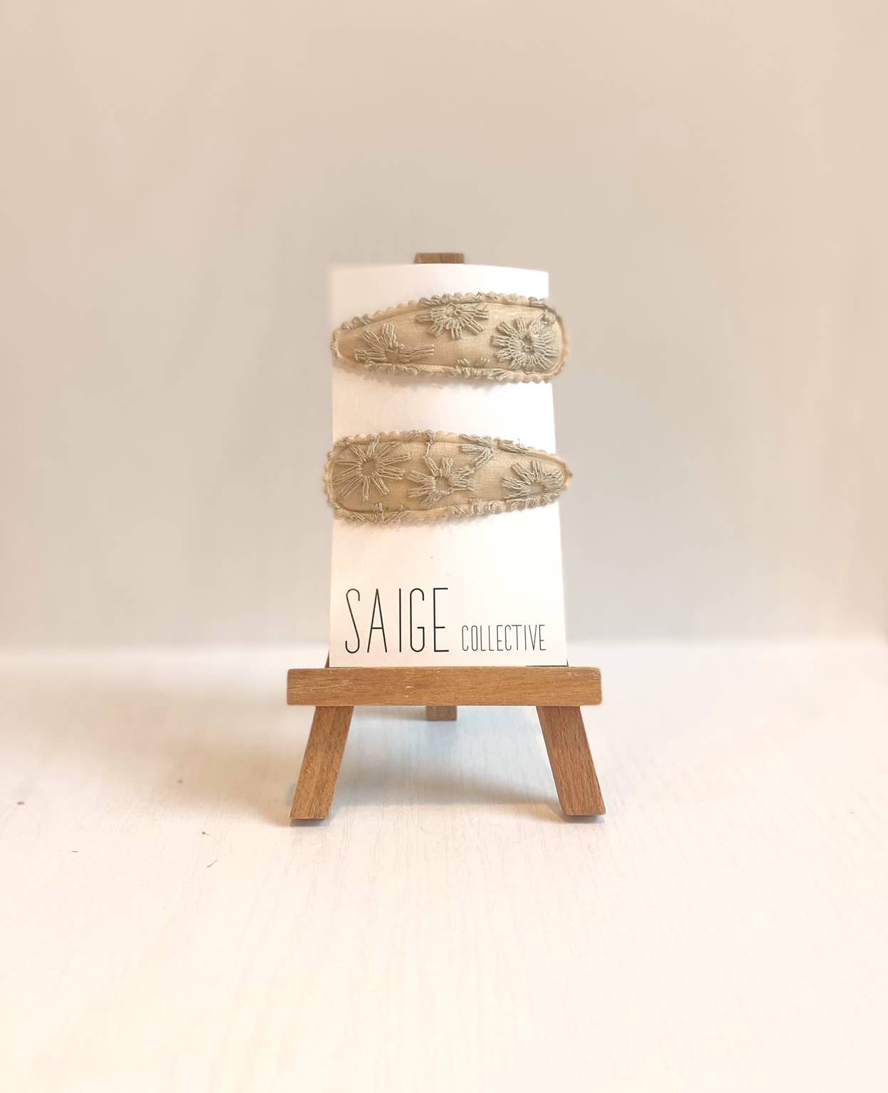 Saige Collective - Wholesale Hair Clip - Women's - Boho Embroidered Hair Clip1