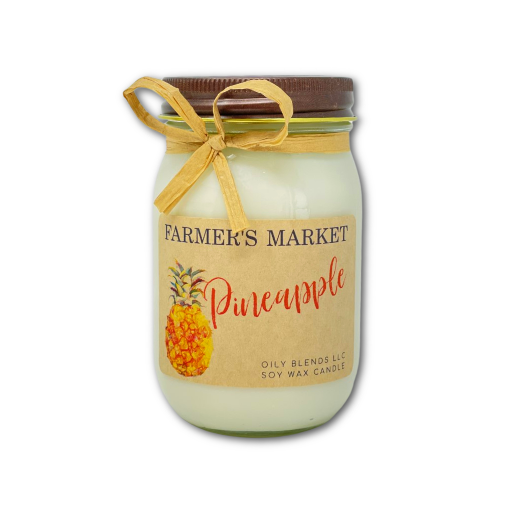 Oily Blends - Wholesale Jar/Filled Candle - Jumbo Farmer's Market Candles - 100 Hour Burn Time3