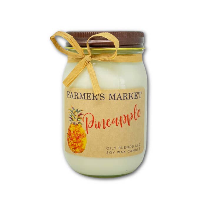 Oily Blends - Wholesale Jar/Filled Candle - Jumbo Farmer's Market Candles - 100 Hour Burn Time3