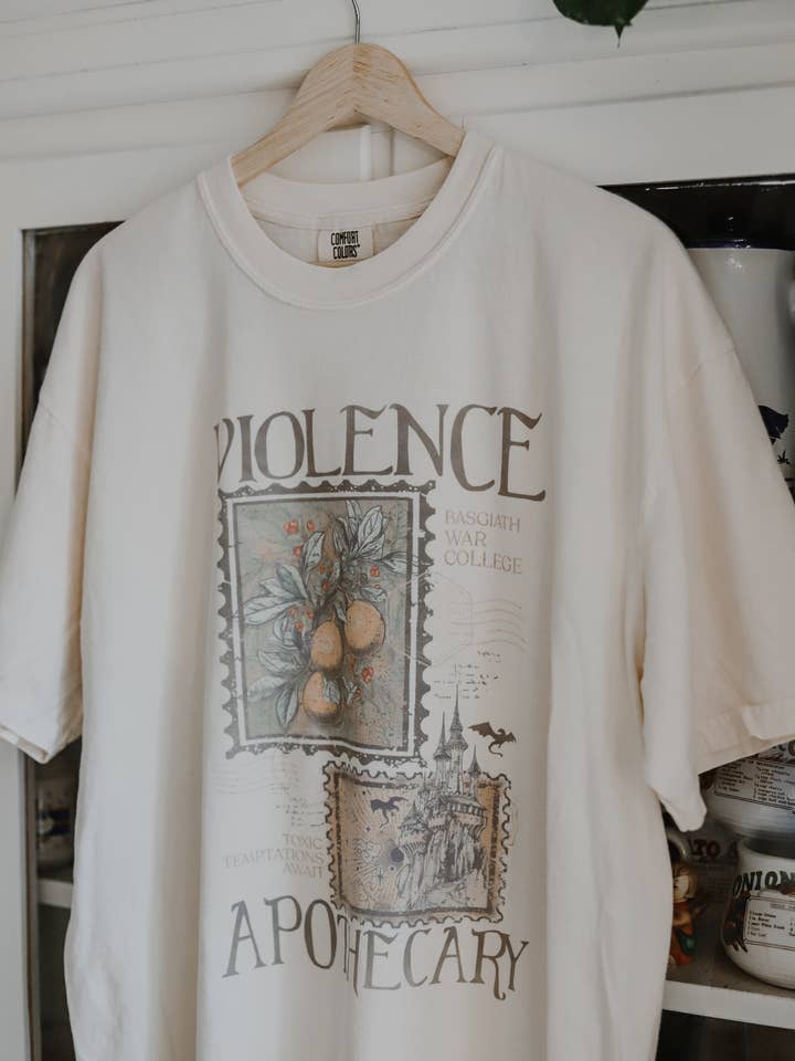 Fourth Wing Bookish Printed Tee for wholesale by Rooted Grace Co