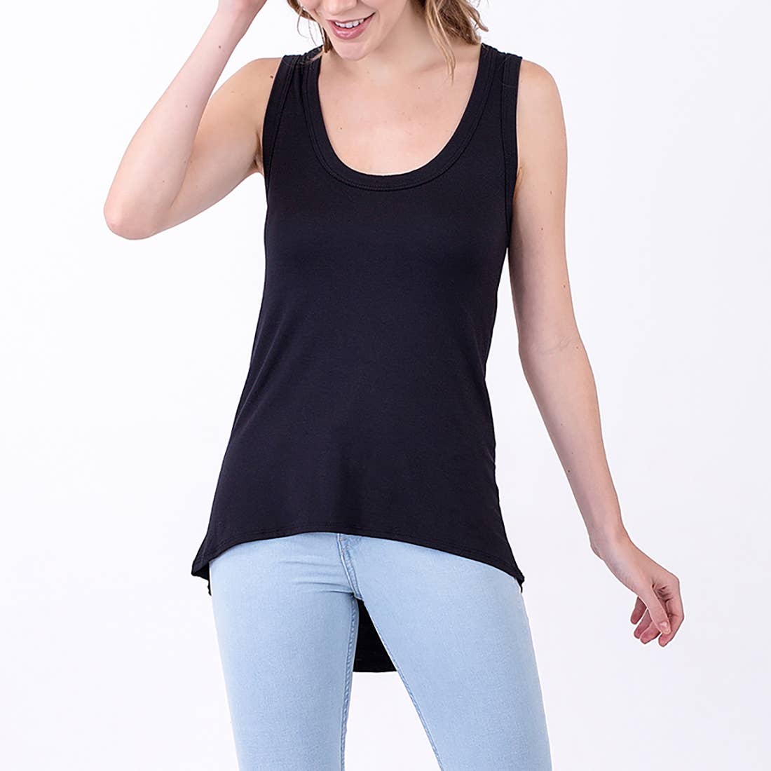 Heimious - Vente Débardeur – femme - Débardeur en jersey modal à ourlet haut et bas, 25595