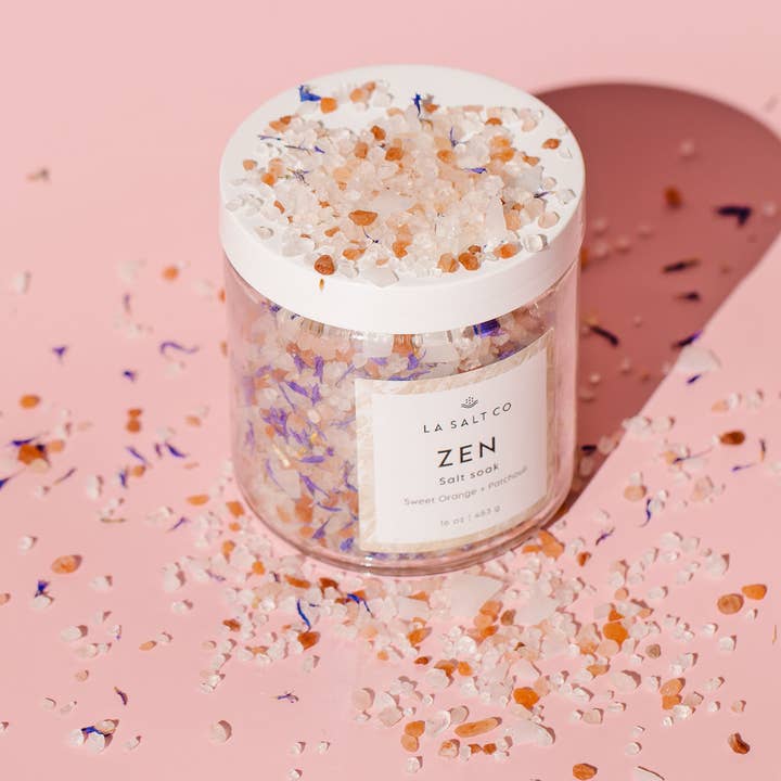 Los Angeles Salt Company – wholesale Bath soak/milk – Zen Salt Soak 16oz