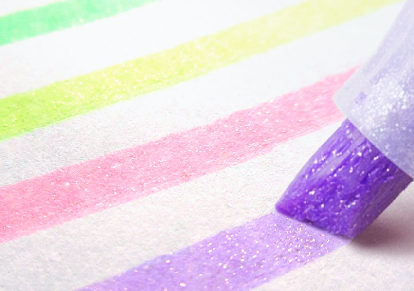 Hakubundo - Wholesale Highlighter - ZEBRA GLITTER HIGHLIGHTER KIRARICH PEN ※NOT HANGING PACKAGE2