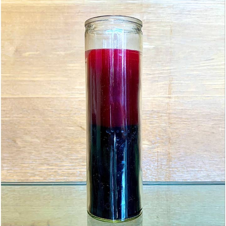 Ceridwen’s – wholesale Jar/filled candle – Black w/Red 7 Day Prayer Candle Reversing Candle
